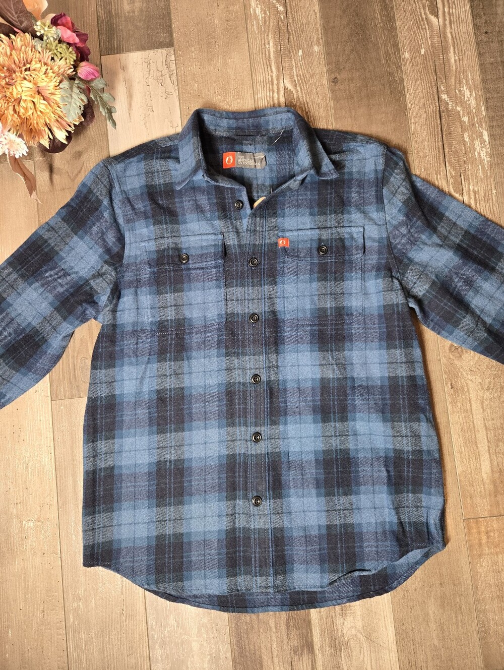 NWT The American Outdoorsman Blue Twist Plaid Shacket – Men’s Medium